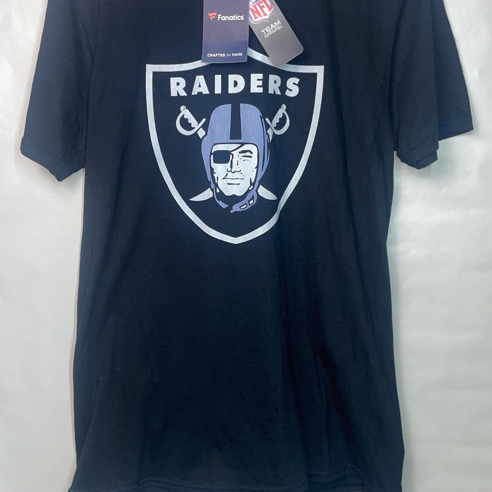 Fanatics Black Raiders Short Sleeve Tee